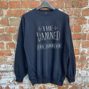 Felpa The Damned vintage anni 80 XL Punk Goth Final Damnation Essential Records - Foto 1 di 13