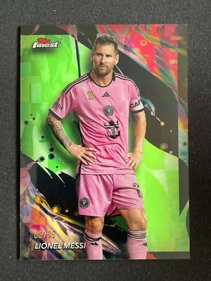 Lionel Messi 2023-24 Topps Finest MLS Uncommon Green 03/99 #192 - Image 1 of 2
