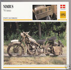 1951 Nimbus 750cc Armee (746cc) Dänemark Armee Militär Motorrad Foto Info Karte