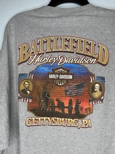 Camiseta Battlefield Harley Davidson 3XL Cañón Guerra Civil Historia de Gettysburg - Imagen 1 de 6