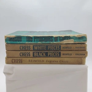 Reinfeld How to Play White/Black Pieces, Explains Chess, and Principles of Chess - Picture 1 of 24