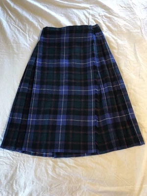 Saia escocesa James Pringle Weavers xadrez lã tartan kilt 28 cintura menina 14 - Imagem 1 de 4