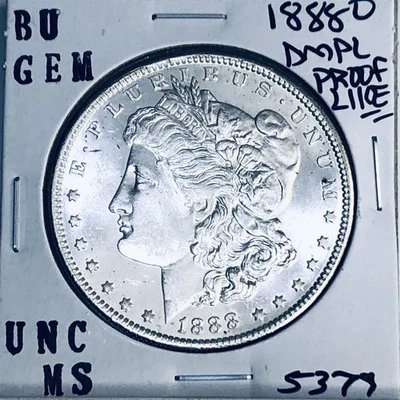 1888 O BU GEM MORGAN SILVER DOLLAR UNC MS+++ U.S. MINT RARE COIN 5379 - Image 1 of 3