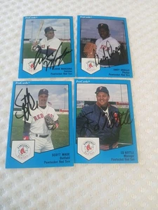 1989 Pro Cards Pawtucket Red Sox HAND SIGNED 18/28 Team Set John Marzano - Bild 1 von 5
