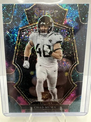 2022 Panini Select Chad Muma Rookie Cosmic Sparkle Prizm SP - Image 1 of 4