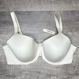 Soma NUEVO Sujetador Abrazable Perfecto Cobertura Completa 42DD Felpa Marfil Forrado Con Aros - Imagen 1 de 6