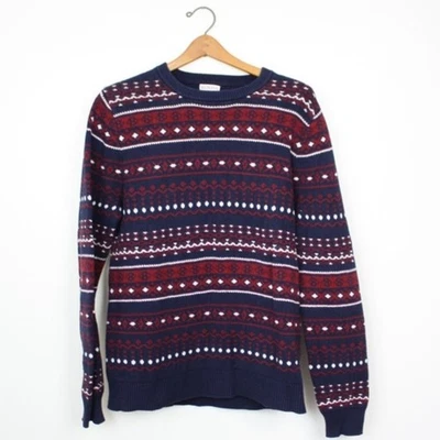 Suéter Merona Hombre Talla Mediana Rojo y Azul Foto 1 de 3