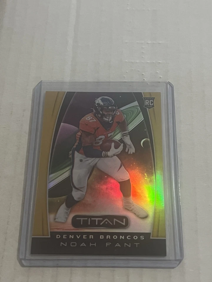 2019 Panini Chronicles Titan Noah Fant RC Rookie Gold Space Orbit /10 Bengals - Image 1 of 2