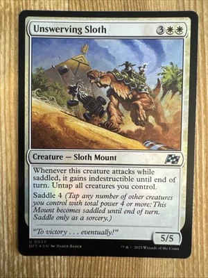 Unswerving Sloth - Foil - DFT - MTG - NM - EN - 0034 - Image 1 of 2