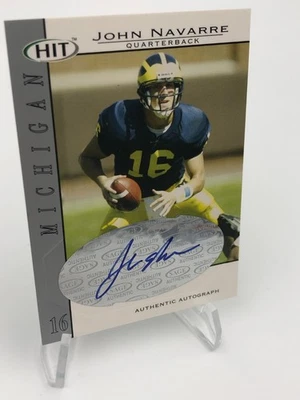 JOHN NAVARRE ROOKIE AUTO Card 2004 Sage HIT   Signed MICHIGAN CARDINALS - Image 1 of 4