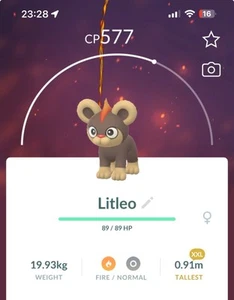 Litleo XXL SIZE Pokestop Showcase Pokemon Trade Go Pokémon Pyroar - Picture 1 of 1