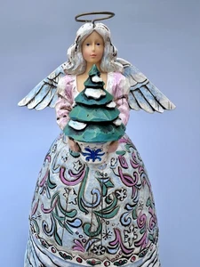 Jim Shore 2006 Landschaft schläft Winter Engel Figur Heartwood Creek Volkskunst - Bild 1 von 7