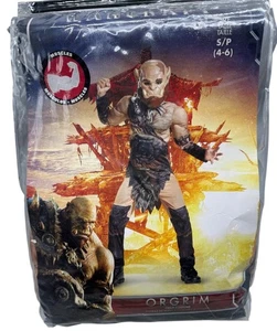 Verkleidung Halloween Orgrim Warcraft Kinderkostüm S/P 4-6 Theater braun LESEN NEU - Bild 1 von 4