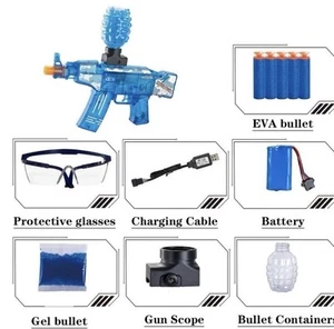 Electric Gel Ball Blaster Gun Kids Outdoor Games With Refill Bullet - Picture 1 of 2