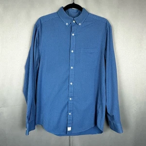 Herren Vineyard Vines Performance blau grau klassische Passform Murray Knopfleiste Hemd M - Bild 1 von 5