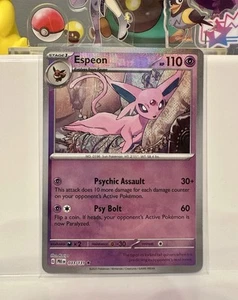 Espeon (Poke Ball Pattern) 033/131 Prismatic Evolutions Holo - Picture 1 of 2