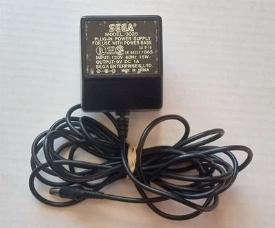 Adaptador de corriente alterna, Sega Genesis Modelo 1 y Master System - Original 3025 - funcionando Foto 1 de 2