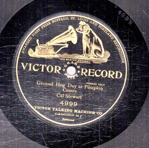 155g3.  Cal Stewart - Ground Hog Day at Pumpkin Centre - Victor 4999 - Foto 1 di 1