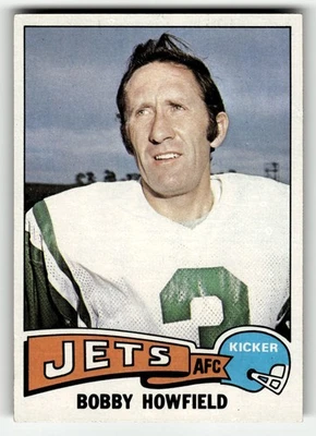 1975 Topps Bobby Howfield #232 New York Jets HIGHER GRADE NO CREASES WAX STAIN - Image 1 of 2