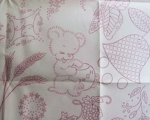 Cesta de Trabajo ROSAS Y CORAZONES Funda de Almohada Lila Floral Bordado Transferencia Patrón 87 - Imagen 1 de 7