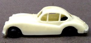 c. 1960 Blue-Box 7421 JAGUAR COUPE Hong Kong white plastic Matchbox Copy - Picture 1 of 5