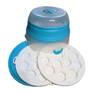 Prepworks Progressive faltbarer 24 Cupcake Träger blau  - Bild 1 von 8