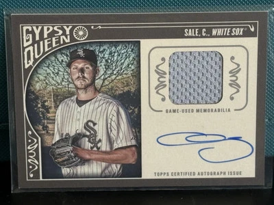2015 Topps Gypsy Queen Patch Auto Chris Sale 35/50 AR-CS - Image 1 of 2