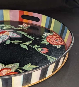 Vintage/Retired MacKenzie-Childs Jaipur 15" Round Tray - Bild 1 von 11