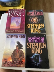Lot of 4 Dark Tower Books by Stephen King #1-4 Vintage Cover Art - Picture 1 of 22