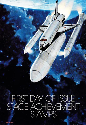 USPS 1st Day Ceremony Program #1912-19 C1 Space Achievement Block of 8 NASA 1981 - Image 1 of 4