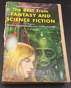 The Best From Fantasy And Sci-Fi Anthony Boucher Cover Art 1954 paperback vt - Imagen 1 de 11