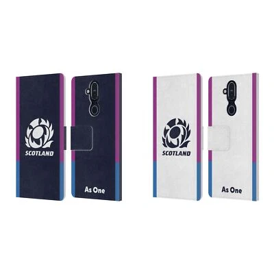 OFFICIAL SCOTLAND RUGBY CREST KIT 2021/22 LEATHER BOOK CASE FOR NOKIA PHONES - Image 1 of 4