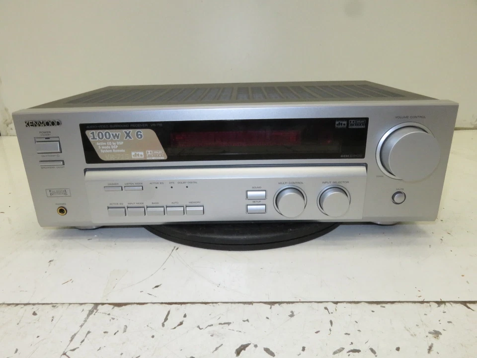 Kenwood VR-715 AV Surround Receiver - Parts/Repair - Cord Cut - Image 1 of 4