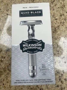 Wilkinson Sword Quad Blade Razor for Men With 5 Quad Blade Razor Refills - Picture 1 of 2
