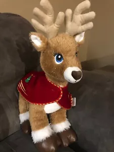 Build A Bear Santa's Reindeer Sparkle Plush With Velvet Christmas Cape - Picture 1 of 8