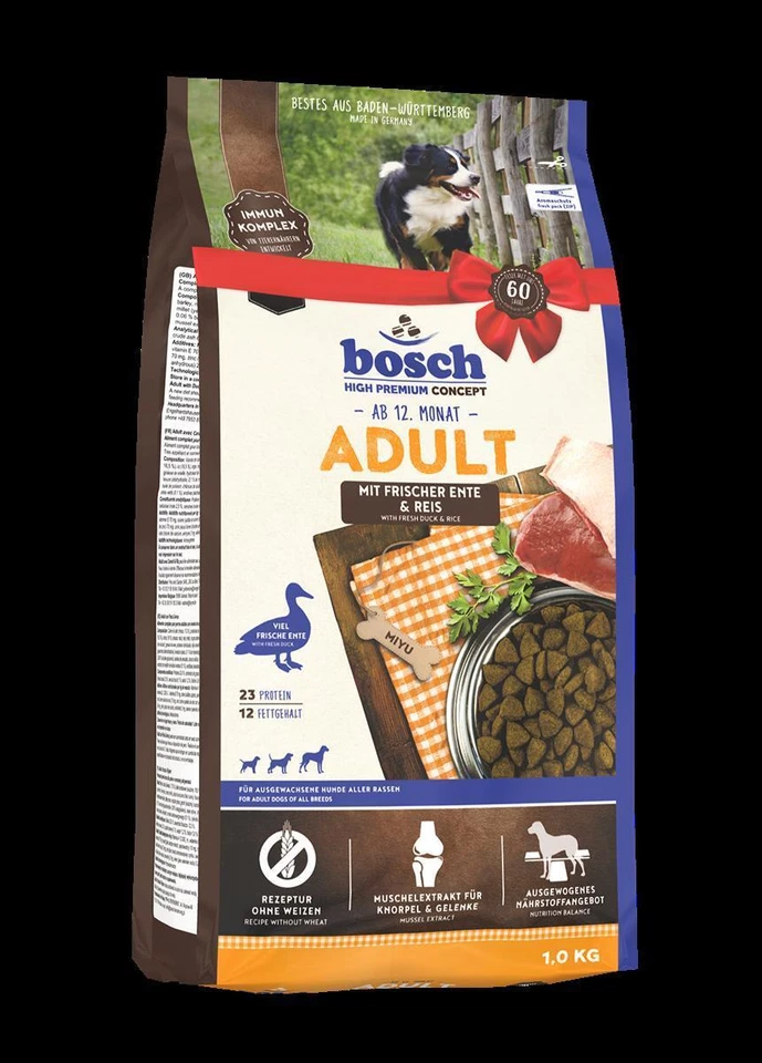 Bosch 1kg Adult Ente & Reis Hundefutter Trockenfutter - Bild 1 von 1