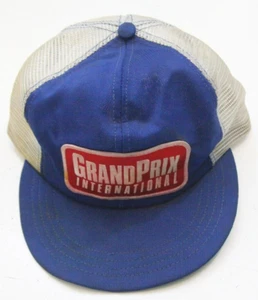 Vintage Grand Prix International Blue White Red Hat Cap Snapback Mens Mans 1-841 - Picture 1 of 5
