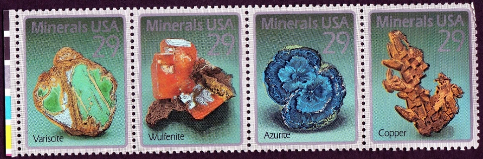 Scott #2703a (2700-03) Minerals Strip (Block) of 4 Stamps - MNH - Image 1 of 1