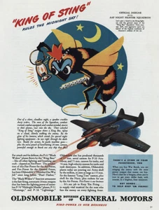 Oldsmobile: King of Sting 1945 anuncio impreso vintage - Imagen 1 de 1