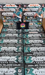 LOOSE CASE 20 Boxes - 2024 Panini Prizm NFL Mega Box Verde Neon Prizms Calcio - Foto 1 di 5