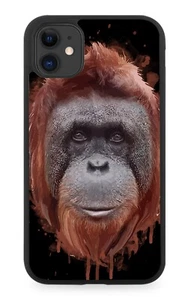 Orangutan Face Rubber Phone Case Head Orangutans Art Photo Picture Monkey CZ61 - Picture 1 of 2