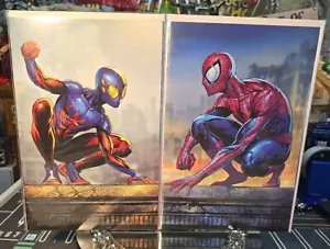 SPIDER-BOY #1 & ASM #37 CONNECTING COVERS EXCLUSIVE VIRGIN SET - TYLER KIRKHAM. - Picture 1 of 16
