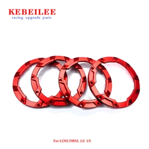 Anillo de bloqueo exterior de aluminio CNC de KEBEILEE para rueda LOSI DBXL2.0 1:5 4 piezas - Imagen 1 de 15
