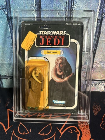 Bib Fortuna 1983 Kenner Vintage Star Wars Action Figure W Hard Shell Case Cover