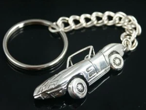 Corvette Stingray Key ring/chain     Sterling Silver - Picture 1 of 1