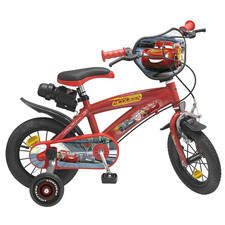BICICLETTA CARS SAETTA MCQUEEN DISNEY PIXAR 12' ETÀ 3/5 ANNI CON ROTELLE - 742