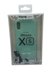 iHome Slim iPhone Xs Soft Touch Light Green Case - Picture 1 of 4