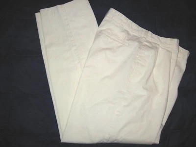 J. CREW PANTS SZ 33 X 29.5" LIGHTEST PALE YELLOW COTTON TWILL STONEWASHED LNWOT - Image 1 of 3