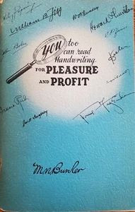 You Too Can Read Handwriting For Pleasure and Profit Graphic Analysis 1957 - Imagen 1 de 5