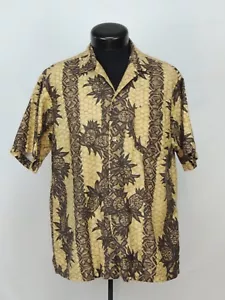 Camicia hawaiana vintage made hawaiana Tropicana tribale ananas Tiki Hula Luau abbinata - Foto 1 di 12